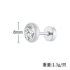 Wholesale Titanium Steel Geometric Men's Earrings Simple Style