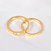 Wholesale Titanium Steel Geometric Multicut Flower Stacked Ring For Women Electroplated No Fading