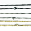 Wholesale Titanium Steel Geometric Necklace Pendant Chain Accessories With Electroplating And Grinding Treatment