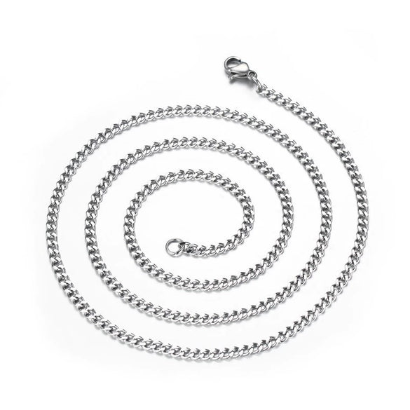 Wholesale Titanium Steel Geometric Necklace Pendant Chain Accessories With Electroplating And Grinding Treatment