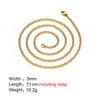 Wholesale Titanium Steel Geometric Necklace Pendant Chain Accessories With Electroplating And Grinding Treatment