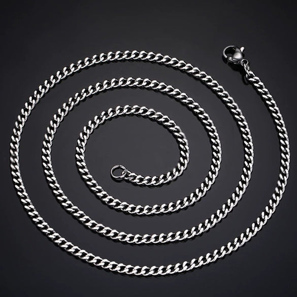Wholesale Titanium Steel Geometric Necklace Pendant Chain Accessories With Electroplating And Grinding Treatment