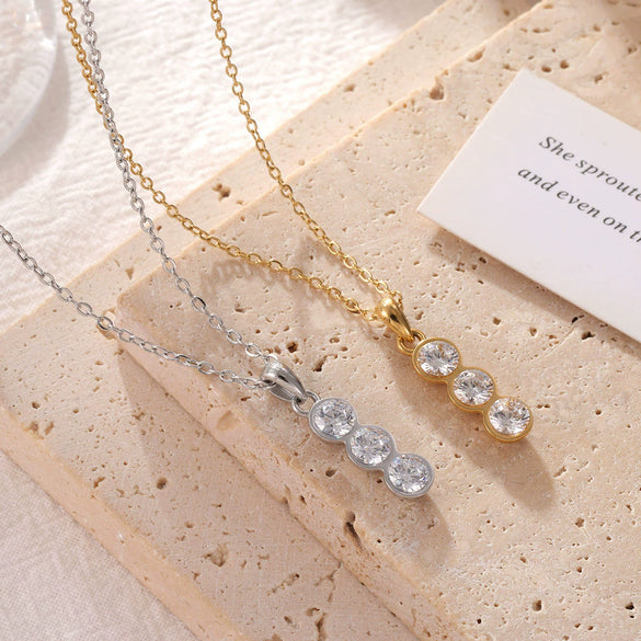 Wholesale Titanium Steel Geometric O Word Chain Necklace For Women Ins Cool Simple Style Electroplated