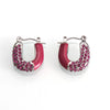 Wholesale 316L Stainless Steel Geometric Oil Drop Earrings For Women Electroplated Jewelry