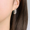 Wholesale 316L Stainless Steel Geometric Oil Drop Earrings For Women Electroplated Jewelry