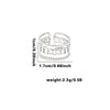 Wholesale Titanium Steel Geometric Open Face Ring With Electroplating Letters Numbers And Text Pattern For Women