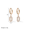 Wholesale Titanium Steel Geometric Oring Hoop Earrings For Women Electroplated Minimalist Design