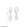 Wholesale Titanium Steel Geometric Oring Hoop Earrings For Women Electroplated Minimalist Design