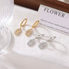 Wholesale Titanium Steel Geometric Oring Hoop Earrings For Women Electroplated Minimalist Design