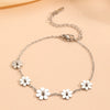 Wholesale Titanium Steel Geometric Pattern Ball Chrysanthemum Pendant Bracelet For Women Light Luxury Retro Style Electroplated Nonfading