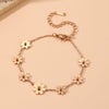 Wholesale Titanium Steel Geometric Pattern Ball Chrysanthemum Pendant Bracelet For Women Light Luxury Retro Style Electroplated Nonfading