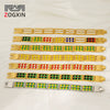 Wholesale 316L Stainless Steel Geometric Pattern Electroplated Unisex Double Row Natural Stone Bead Bracelet