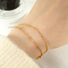 Wholesale 316L Stainless Steel Geometric Pattern Electroplated Women's Bracelet