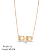 Wholesale Titanium Steel Geometric Pendant Necklace With Electroplating Simple Design For Women