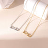 Wholesale Titanium Steel Geometric Pendant Necklace With Electroplating Simple Design For Women