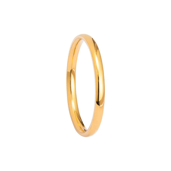 Wholesale Titanium Steel Geometric Polished Fingertip Tail Ring For Couples And Women