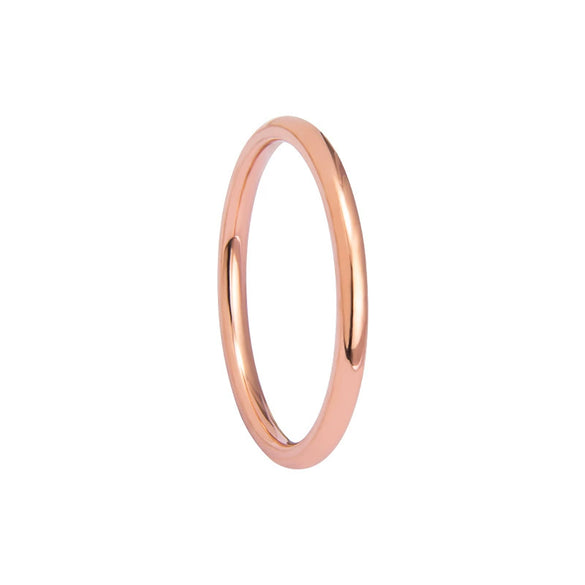 Wholesale Titanium Steel Geometric Polished Fingertip Tail Ring For Couples And Women