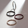 Wholesale Titanium Steel Geometric Polished Fingertip Tail Ring For Couples And Women