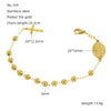 Wholesale Titanium Steel Geometric Religious Bracelet Electroplated For Men And Women