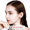 Wholesale Titanium Steel Geometric Retro Fun Triangle Women's Earrings With Electroplating