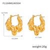 Wholesale 316L Stainless Steel Geometric Retro Style Cross Knot Design Earrings With Ushaped Ear Buckle And Electroplating