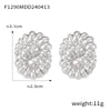 Wholesale 316L Stainless Steel Geometric Retro Temperament Earrings Gold Plated