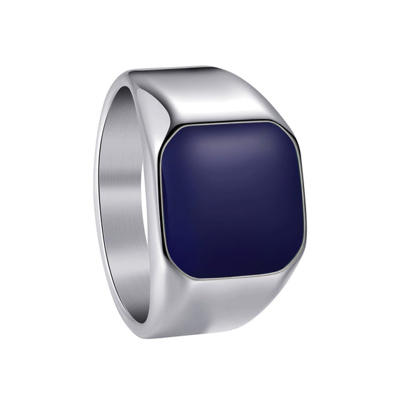 Wholesale Titanium Steel Geometric Ring With Electroplating Simple Style Unisex