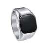 Wholesale Titanium Steel Geometric Ring With Electroplating Simple Style Unisex