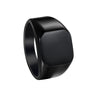 Wholesale Titanium Steel Geometric Ring With Electroplating Simple Style Unisex