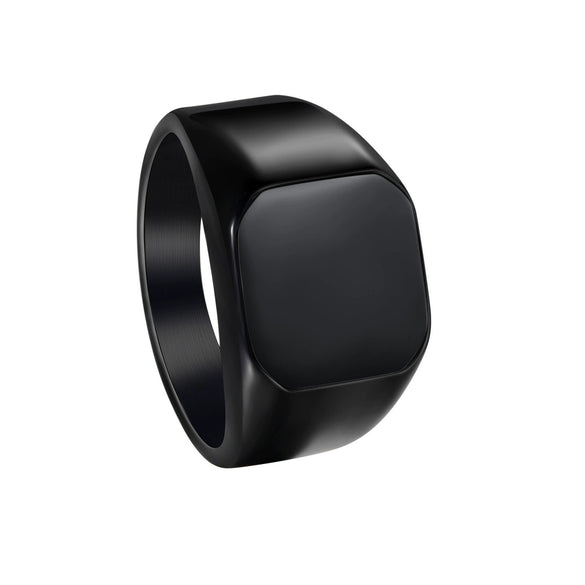 Wholesale Titanium Steel Geometric Ring With Electroplating Simple Style Unisex