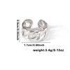 Wholesale Titanium Steel Geometric Ring With Heart Shape Flower Leaves Letters Numbers And Text Patterns And Electroplating Treatment