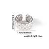 Wholesale Titanium Steel Geometric Ring With Heart Shape Flower Leaves Letters Numbers And Text Patterns And Electroplating Treatment