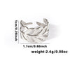 Wholesale Titanium Steel Geometric Ring With Heart Shape Flower Leaves Letters Numbers And Text Patterns And Electroplating Treatment