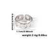 Wholesale Titanium Steel Geometric Ring With Heart Shape Flower Leaves Letters Numbers And Text Patterns And Electroplating Treatment