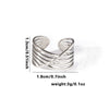Wholesale Titanium Steel Geometric Ring With Heart Shape Flower Leaves Letters Numbers And Text Patterns And Electroplating Treatment