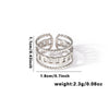 Wholesale Titanium Steel Geometric Ring With Heart Shape Flower Leaves Letters Numbers And Text Patterns And Electroplating Treatment