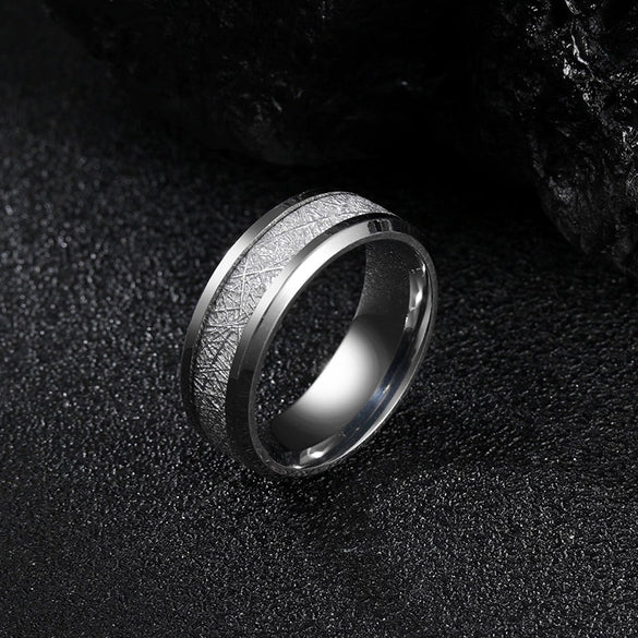 Wholesale Titanium Steel Geometric Ring With Polishing Treatment For Men And Women