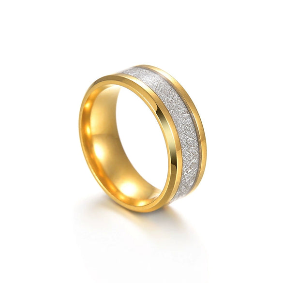 Wholesale Titanium Steel Geometric Ring With Polishing Treatment For Men And Women