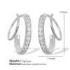 Wholesale 316L Stainless Steel Geometric Rotating Earrings Electroplated Unisex Minimalist Fashion Ear Jewelry