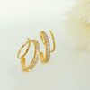 Wholesale 316L Stainless Steel Geometric Rotating Earrings Electroplated Unisex Minimalist Fashion Ear Jewelry