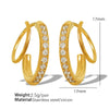 Wholesale 316L Stainless Steel Geometric Rotating Earrings Electroplated Unisex Minimalist Fashion Ear Jewelry