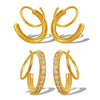 Wholesale 316L Stainless Steel Geometric Rotating Earrings Electroplated Unisex Minimalist Fashion Ear Jewelry