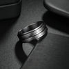 Wholesale Titanium Steel Geometric Rotating Ring Jewelry Stressrelief Hand Accessory Electroplated Unisex