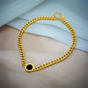 Wholesale Titanium Steel Geometric Round Plate Connection Chain Punk Hiphop Necklace For Women