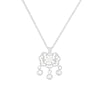 Wholesale Titanium Steel Geometric Ruyi Safe Lock Pendant Necklace For Women With Electroplating And Cross Chain