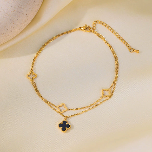 Wholesale Titanium Steel Geometric Shape Women's Anklet Simple Highend Fashion