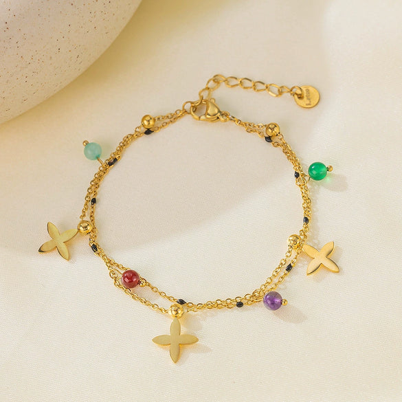 Wholesale Titanium Steel Geometric Shape Women's Anklet Simple Highend Fashion