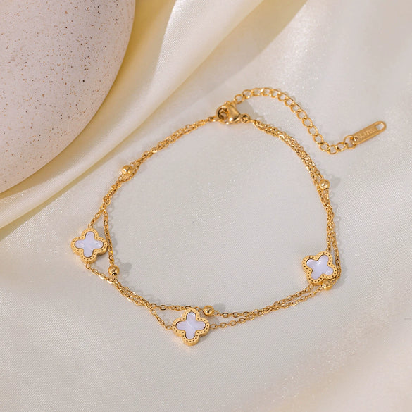 Wholesale Titanium Steel Geometric Shape Women's Anklet Simple Highend Fashion