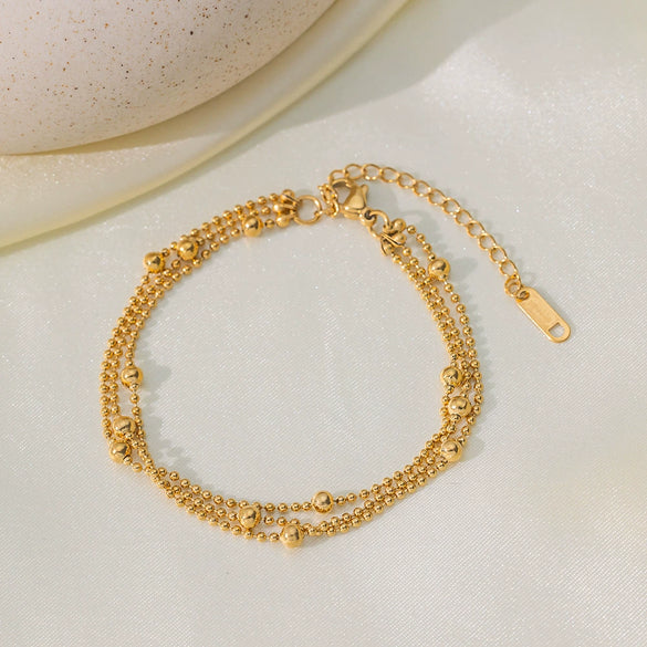 Wholesale Titanium Steel Geometric Shape Women's Anklet Simple Highend Fashion