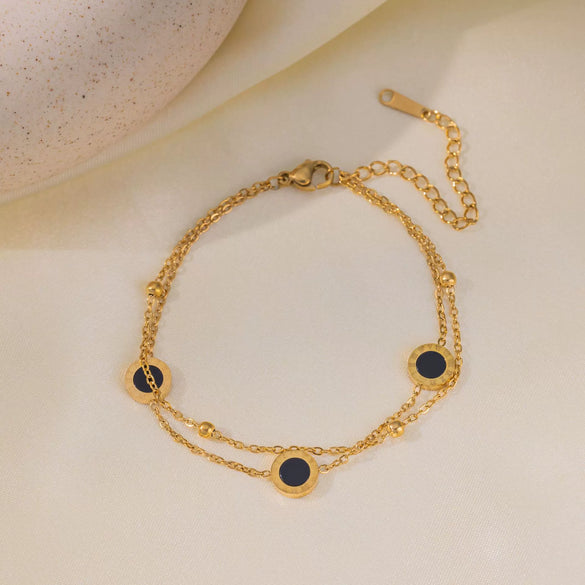 Wholesale Titanium Steel Geometric Shape Women's Anklet Simple Highend Fashion